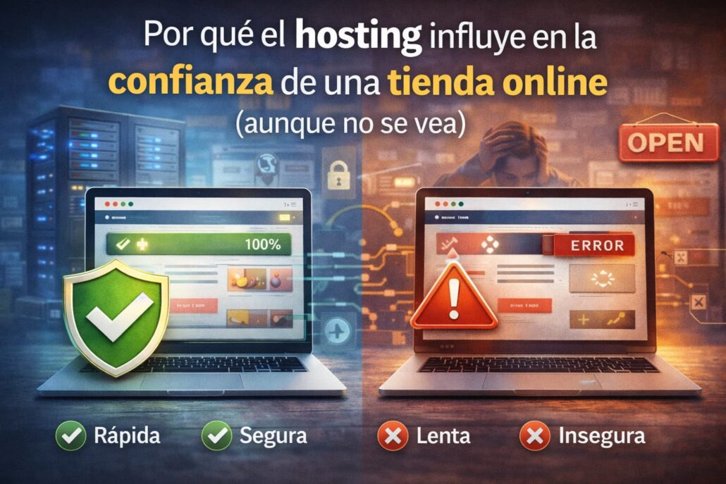 Por qué el hosting influye en la confianza de una tienda online (aunque no se vea)